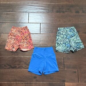 Lot of 3 Aerie Offline Crossover Waist Bike Shorts 3” inseam Small